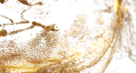 Aufkleber - Gold Glitter Explosion Abstract Background Stock Photo