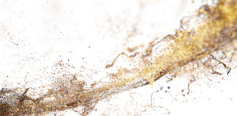 Aufkleber - Golden Glitter Burst - Abstract Background