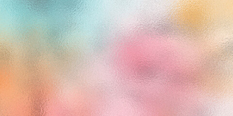 Poster - Watercolor pastel colorful rainbow painting background. Light gradient. The colour is soft and romantic. abstract, glassy, blur, colorful, frosted, background, holographic. The clear turquoise water. 