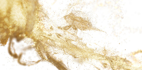 Aufkleber - Golden Glitter Explosion - Abstract Background