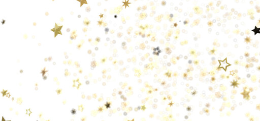 Aufkleber - Sparkling gold stars on white. Perfect for holidays, celebrations, and more!