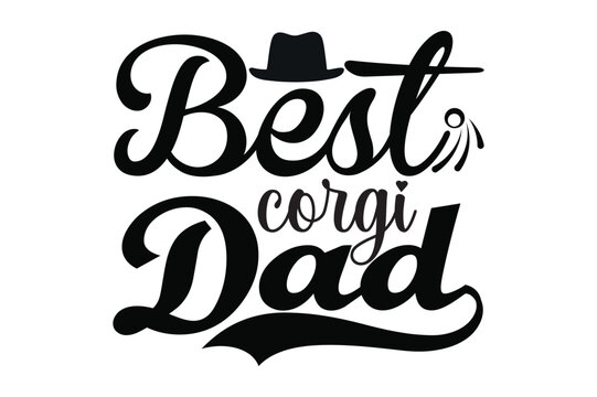best corgi dad, dad svg design.