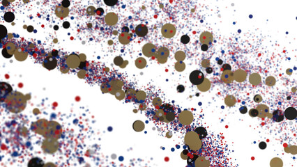 Poster - Abstract Background: Colorful Bubbles and Particles