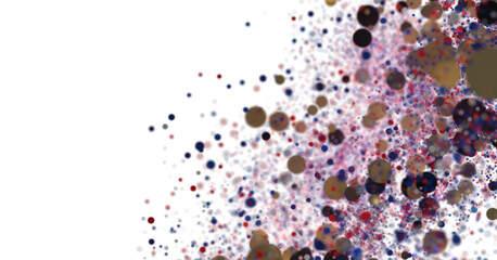 Aufkleber - Abstract Background with Colorful Bubbles, Red, Blue, Brown, Stock Photo