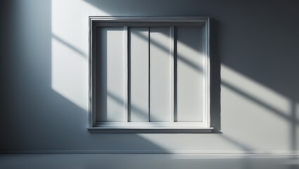 Poster - Shadow of a window falling on a wall