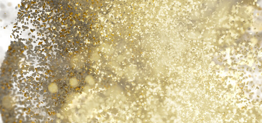 Aufkleber - Abstract background with gold and beige glitter. Perfect for luxury, festive designs.