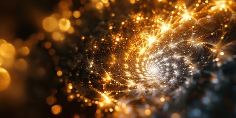 Poster - crystal glow spiral haze echo background