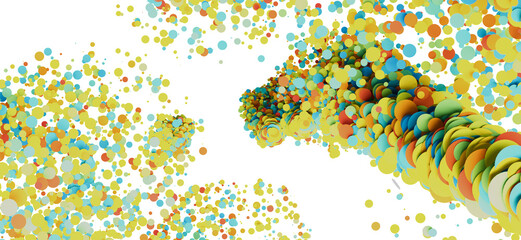 Aufkleber - Abstract background with colorful bubbles and circles. Perfect for modern designs.