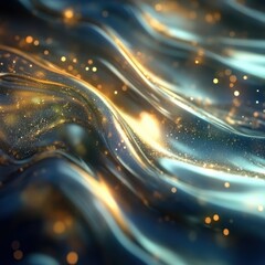 Poster - dream ripple glowing shimmer flow background