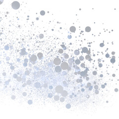 Aufkleber - Soft, light grey bubbles floating on white background. Ideal for backgrounds, textures, and design elements.
