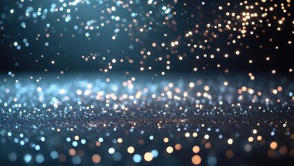 Aufkleber - Defocused silver and black vintage lights with a glittery background.