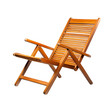 © Png Clip Stock - Contemporary Reclining Wooden Beach Chair Isolated on Transparent Background