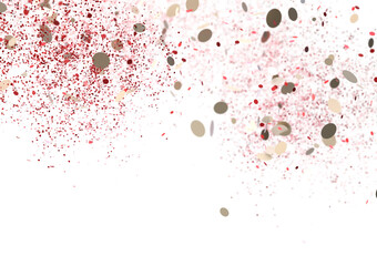 Poster - Festive confetti explosion ideal for celebrations, holidays, and party designs.