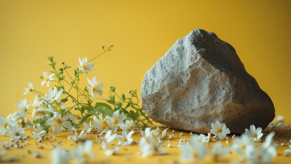 Poster - Backdrop for cosmetics with natural hues