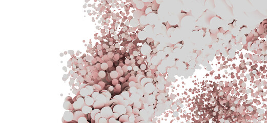 Aufkleber - Abstract background with pink and white circles. Perfect for websites, presentations, and more!