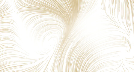 Aufkleber - Elegant gold and white abstract background with swirling lines. Perfect for luxury branding, websites, and more.