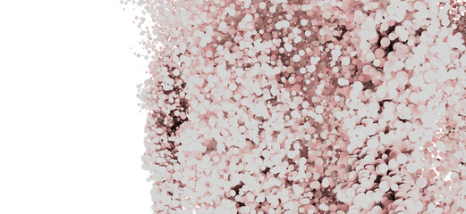Aufkleber - Pink and white abstract background with bubbles. Perfect for design projects.