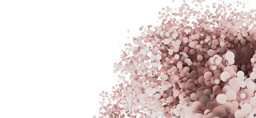 Aufkleber - Beautiful abstract background with pink and white circles. Perfect for websites, presentations, and more.