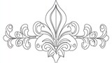 Ornate Fleur-de-lis Design