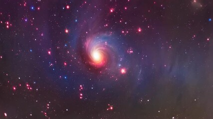 Poster - Swirling nebula with starfield background creates a vortex effect, suitable for science fiction and astronomical themes.