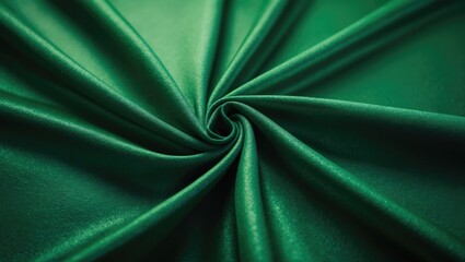 Poster - Smooth and soft green fabric background available for text.