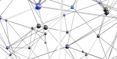 Leinwandbilder - High-quality stock photo of a complex network. Ideal for technology, connection, and global concepts.