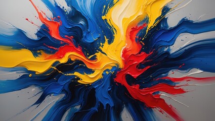 Leinwandbilder - Musical and rhythmic themes in abstract painting