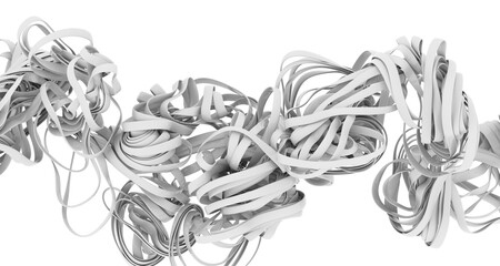 Aufkleber - Abstract background image of swirling white ribbons. Perfect for modern designs.