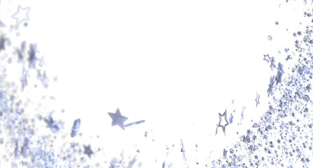 Fototapete - Abstract background with silver stars, perfect for festive designs, cards, and celebrations.