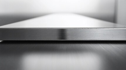 Poster - Sleek metal countertop detail