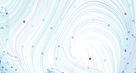 Aufkleber - Abstract background with light blue swirling lines and dots. Perfect for websites and presentations.