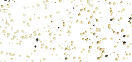 Poster - Modern abstract background with yellow and gray spheres floating on white. Ideal for presentations or websites.