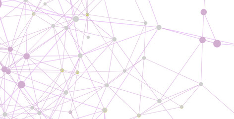 Poster - Abstract background with connected dots and lines.  Perfect for technology, network, and connection concepts.