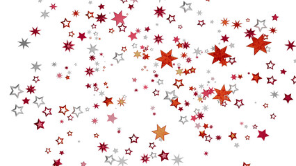 Fototapete - Festive background with red, silver, and gold stars. Perfect for holidays, celebrations, and more!