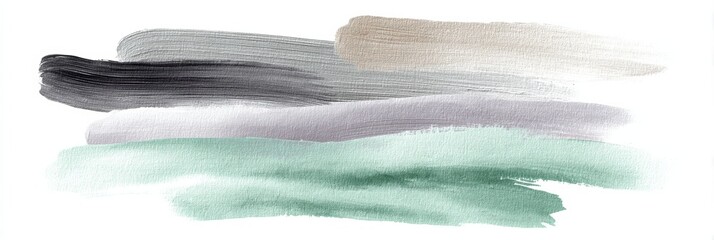 Leinwandbilder - Minimalist Abstract Watercolor Textures Soft Pastel Brush Strokes for Modern Design, Digital Art, and Creative Branding Solutions