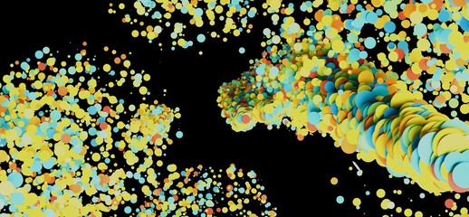 Aufkleber - Abstract background with vibrant circles. Perfect for design projects.