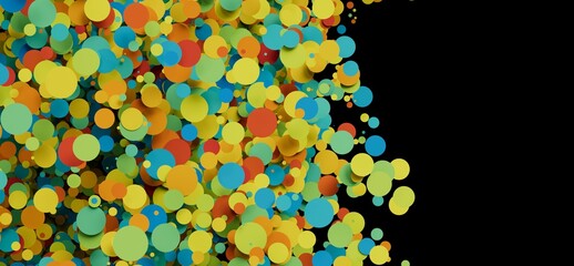 Aufkleber - Abstract background with colorful circles. Perfect for websites, presentations, and more!