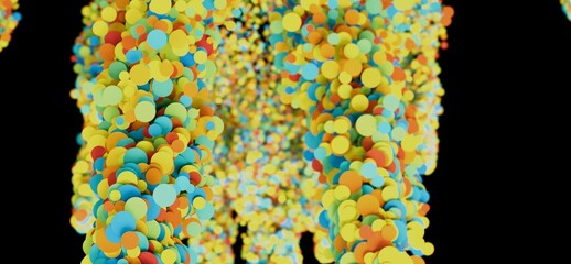 Aufkleber - Vibrant, abstract background with colorful circles. Perfect for websites, presentations, and more!