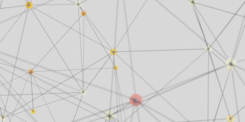 Poster - Abstract background image of interconnected nodes and lines, representing network, connection, or technology.