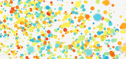 Aufkleber - Bright, cheerful background of colorful floating circles. Perfect for websites, presentations, and more!