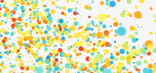 Aufkleber - Bright, cheerful background with colorful floating circles. Perfect for presentations or websites.