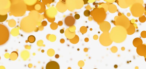 Aufkleber - Abstract background with golden circles. Perfect for celebratory designs.