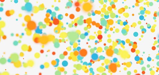 Aufkleber - Bright, fun abstract background with colorful bubbles. Perfect for websites, presentations, and more!