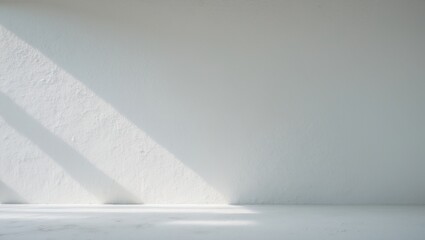 Aufkleber - Empty space with a texture of white cement or concrete wall.