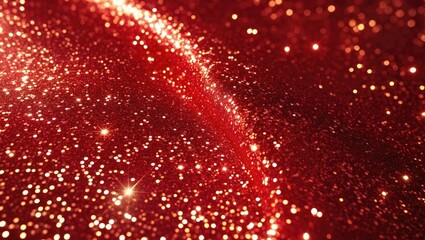 Aufkleber - Abstract wallpaper and screen saver with a textured design. Selective focus. Shallow depth of field, New Year backdrop featuring a red Christmas glitter concept
