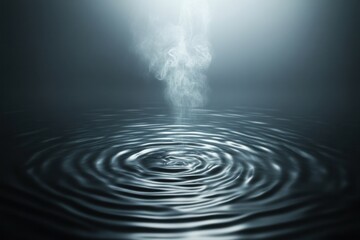 Poster - twisting glow ripple flicker mist background