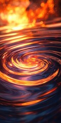 Poster - twisting ripple flicker surreal light background