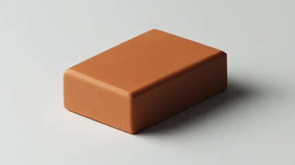 Poster - Rectangular terracotta-colored block