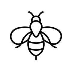 Poster - A graphic depiction of a honeybee with bold outlines and distinct features is presented here nicely