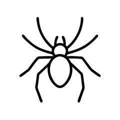 Poster - Simple graphic representation of a spider with eight legs and two antennae like appendages design 100